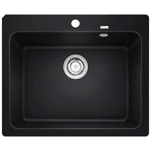Kitchen Sinks: Blanco Silgranit Naya 6 Single Sink | Black