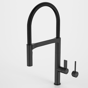 Laundry Pull Out Spray Taps: Caroma inVogue Pull Down Sink Mixer with Dual Spray | Matte Black