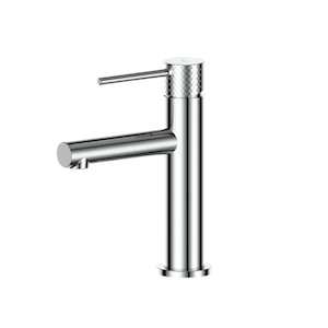 Short Basin Taps: Greens Mika Basin Mixer | Chrome