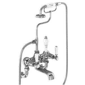 Burlington Kensington Wall Mounted Bath/Shower Mixer | Chrome