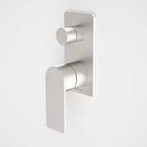 Caroma Urbane II Rectangular Shower Mixer with Diverter | Brushed Nickel