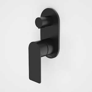 Caroma Urbane II Round Shower Mixer with Diverter | Matte Black