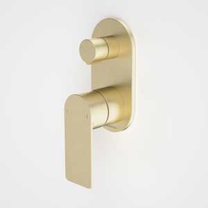 Caroma Urbane II Round Shower Mixer with Diverter | Brushed Brass