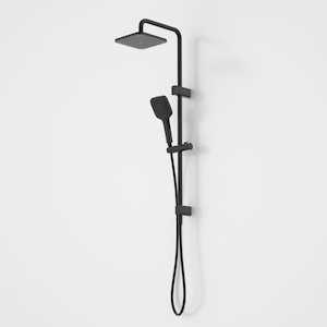 Caroma Luna Multi-Function Rail Shower with Overhead | Satin Black