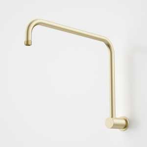 Caroma Urbane II Upswept Wall Shower Arm 460mm | Brushed Brass
