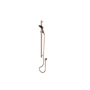 Slide Showers: Greens Skyla AirFlo Adjustable Rail Shower | Brushed Copper