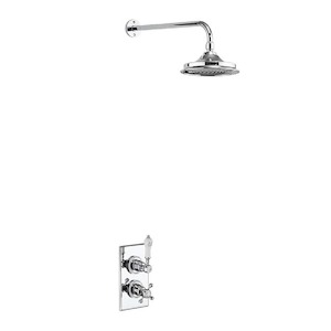 Burlington Trent Thermostatic Single Outlet Concealed Shower Valve with Fixed Sh&hellip;