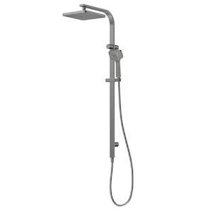 Waipori MK2 Satinjet Rail Shower With Overhead | Gunmetal