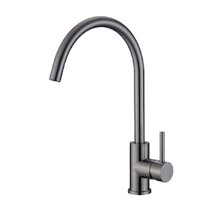 Kitchen: Evoke Gooseneck Sink Mixer | Gunmetal