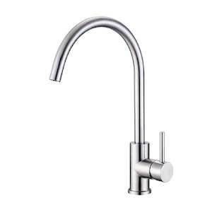 Kitchen: Evoke Gooseneck Sink Mixer | Chrome