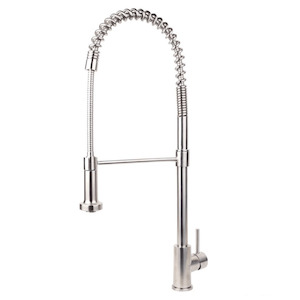 Swiss Flexi Spout Kitchen Mixer | Brushed Stainless Steel