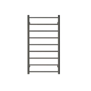 Tranquillity Jersey Round Heated Towel Ladder 1200 x 600mm | Gunmetal
