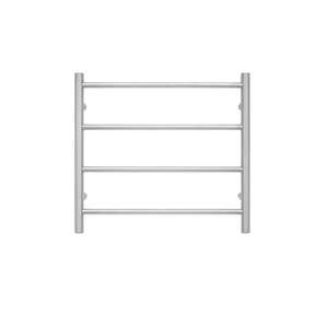 Tranquillity Jersey Round Heated Towel Ladder 500 x 550mm | Brushed Stainless