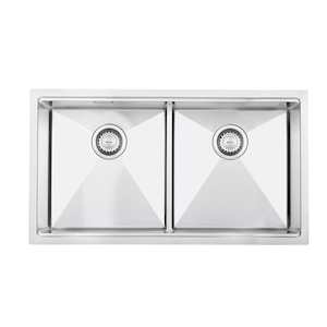 Kitchen Sinks: Mercer Central Workstation | CWS3838.42 | 380 + 380 x 400mm