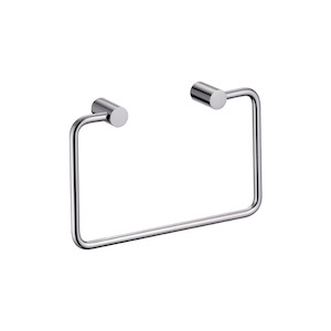 Swiss Hand Towel Ring | Brushed Stainless Steel