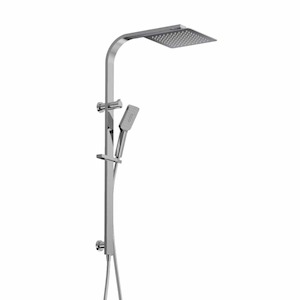 Como Square Shower Column | Chrome