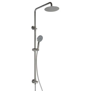 Swiss 3 Function Shower Column | Brushed Stainless Steel