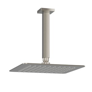 Como Square Ceiling Mount Rainhead | Brushed Nickel