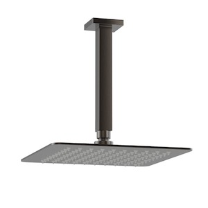 Como Square Ceiling Mount Rainhead | Brushed Gunmetal