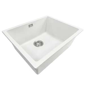 Kitchen: Code Aura 500 x 400 Single Sink | Matte White