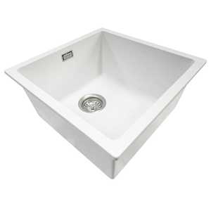 Kitchen: Code Aura 400 x 400 Single Sink | Matte White