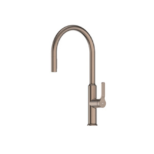 Greens Craft Pulldown Kitchen Mixer with Kitchen Spout | Brushed Bronze
