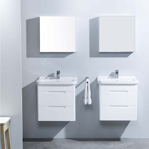 Michel César Cube 500 Mirror Cabinet | 1 Door & 1 Shelf