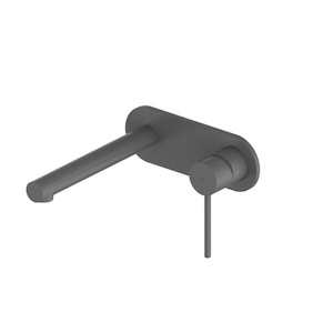 Greens Maci Wall Basin Mixer with Faceplate | Gunmetal