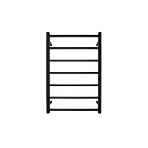 Tranquillity Jersey Square Heated Towel Ladder 920 x 620mm | Matte Black
