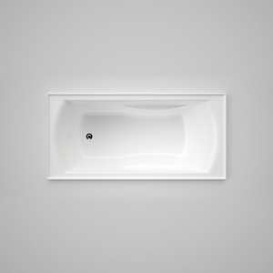 Baths: Caroma Maxton 1525 Inset Bath with Tile Flange