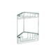 Eco Style 2 Tier Corner Wire Basket | Chrome