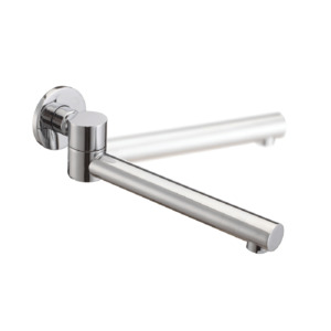 Eco Style Swivel Wall Mount Bath Spout | Chrome