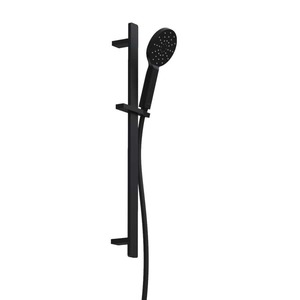 Como Round Slide Shower | Matte Black