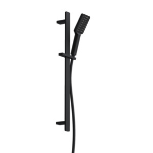Showers: Como Square Slide Shower | Matte Black