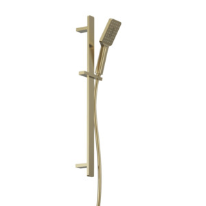 Como Square Slide Shower | Brushed Brass