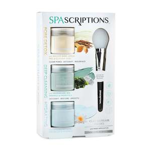 Spascriptions: Pore Detox/Deep Cleansing/Hydrating Face Mask Set