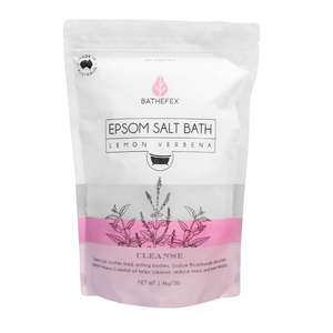 Bath And Body: Bathefex - Epsom Salt Bath: Lemon + Verbena (1.4kg)