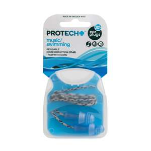Protech: Protech - Music/Swimming Earplugs with Cord (1pk)