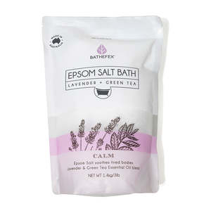 Bathefex - Epsom Salt Bath: Lavender + Green Tea (1.4kg)