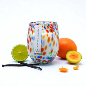 Blackmilk Candles: Confetti Red Blue - Kaffir Lime Mango