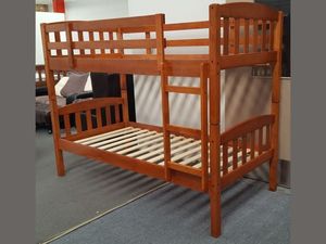 Products: Maryl Single Bunk Bed Wood – The Bedroom