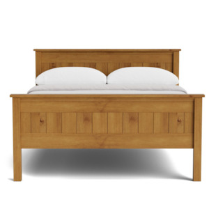 HILTON HIGH FOOT SLAT BED | ALL SIZES | NZ MADE