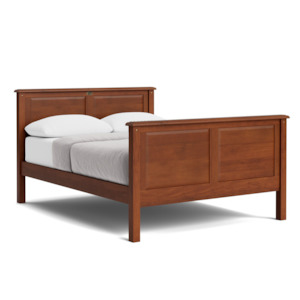 Slat Beds Double: VILLAGER SLAT BED WITH HIGH FOOT | ALL SIZES | NZ MADE