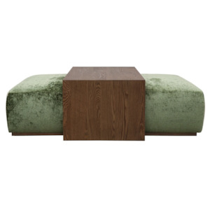 ADRIAN COFFEE TABLE | OTTOMAN SET - GREEN