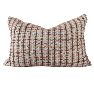 Cushions: JUDE RECTANGLE CUSHION - BLACK / NATURAL