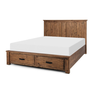 Slat Beds Queen: OBERON QUEEN SLAT BED WITH DRAWERS