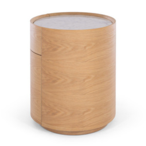 MUSE 2 DRAWER BEDSIDE CABINET | MARBLE TOP