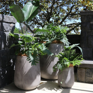 Planters Pots: KARAMEA PLANTER | GREY | 3 SIZES