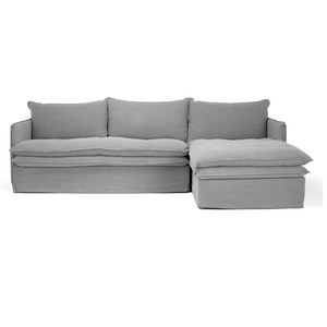 HAMILTON 3 SEATER RHF CHAISE | CEMENT