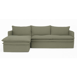 Lounge Suites Collection: HAMILTON 3 SEATER LHF CHAISE | KHAKI